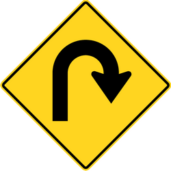 Precaución: giro en U.